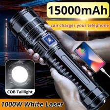 Most Powerful LED White Laser Flashlight Emergency Light Spotlights Searchlights