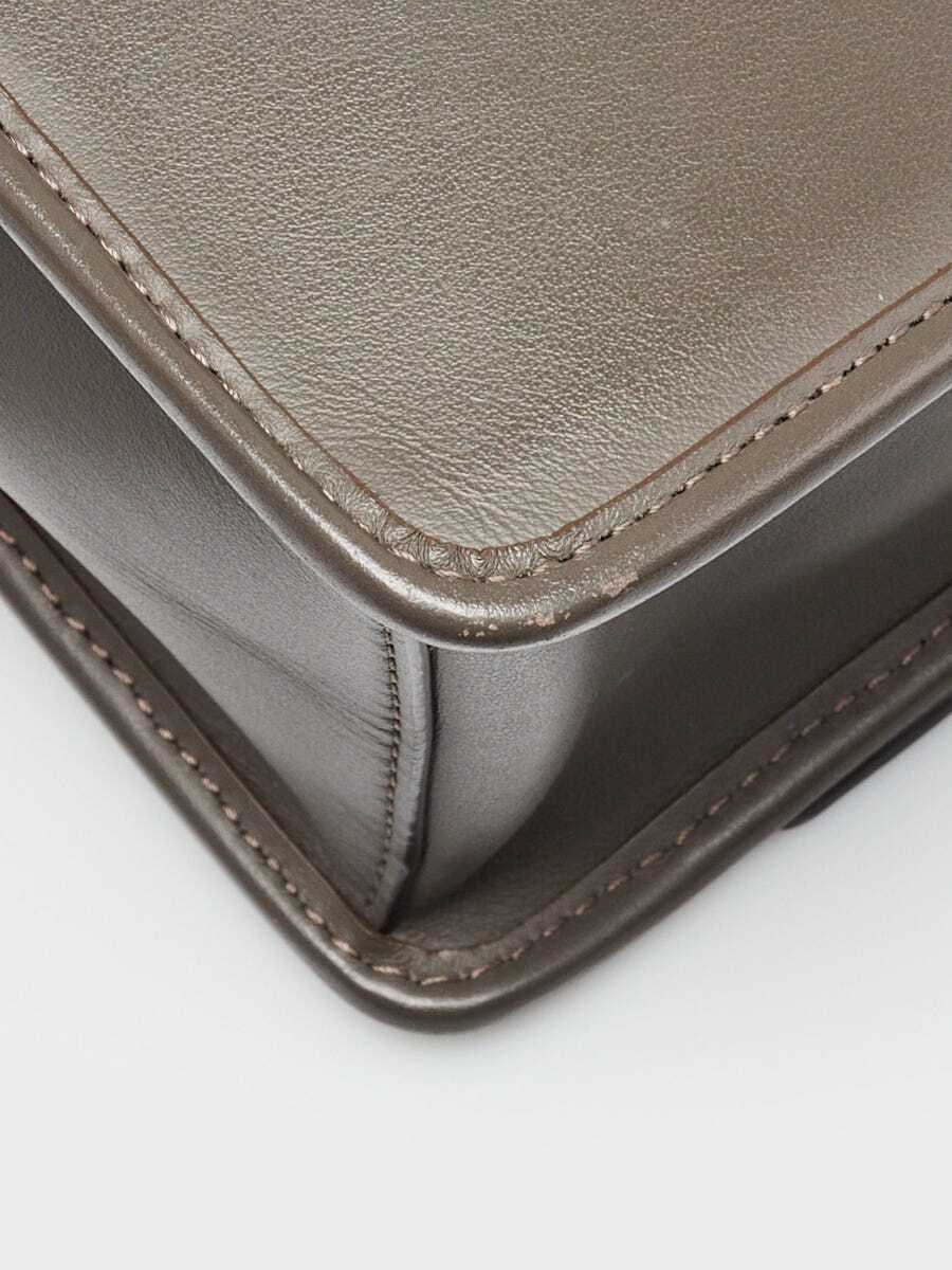 Fendi Grey Leather Kan I F Logo Shoulder Bag 8BT284 | eBay