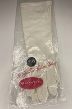 Vintage Sears  Roebuck White Fashion Gloves Size 7 1/2 NOS