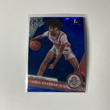 2023-24 Bowman University Chrome Sapphire Edition #62 Taison Chatman 1st