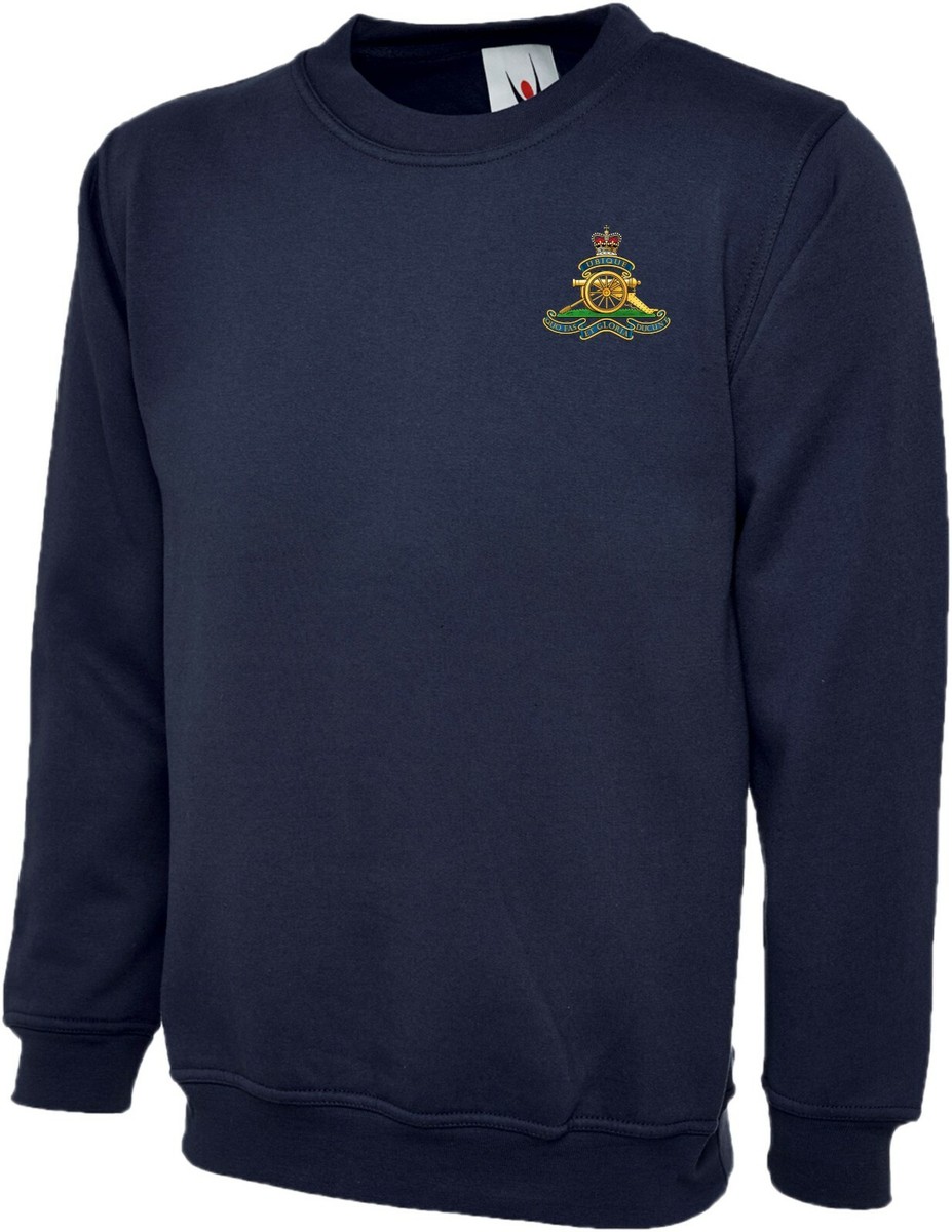 Sweat Brodé Royal Artillery - Armée Britannique - Neuf Avec étiquettes - Mélange Coton/polyester