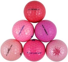 Premium Brands Pink Golf Ball Mix, Mint Condition, AAAAA Quality