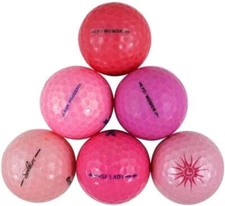 Premium Brands Pink Golf Ball Mix, Mint Condition, AAAAA Quality