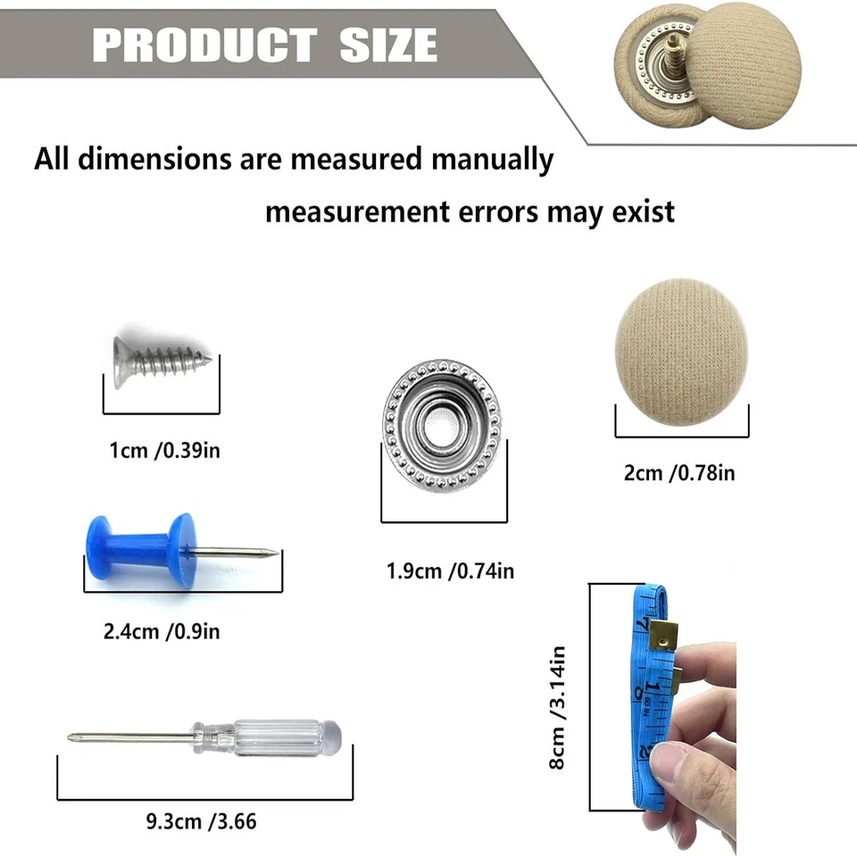Kit de reparación de techo de techo de automóvil 60 piezas remaches a presión de techo automático con herramientas Foto 2 de 4