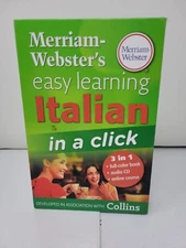 MERRIAM-WEBSTER'S EASY LEARNING ITALIAN: IN A CLICK By Ronan Fitzsimons **Mint**