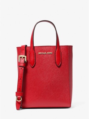 MICHAEL KORS Vincent Extra Small Saffiano Leather Crossbody Bag CREDIT CARD