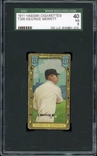 1911 T205 Gold Border Tobacco George Merritt SGC 3