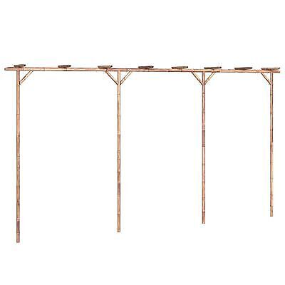 itzcominghome Bamboo Garden Arch Pergola Arbour Plants Flower Trellis Climbing - Picture 3 of 7
