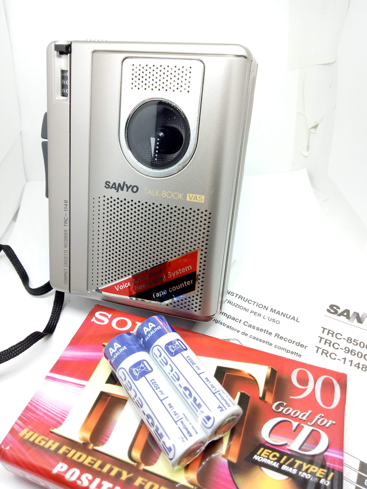 SANYO Trc-1148 Standard Compact Cassette Voice Recorder Talk Book  Dictaphone Vas for sale online | eBay
