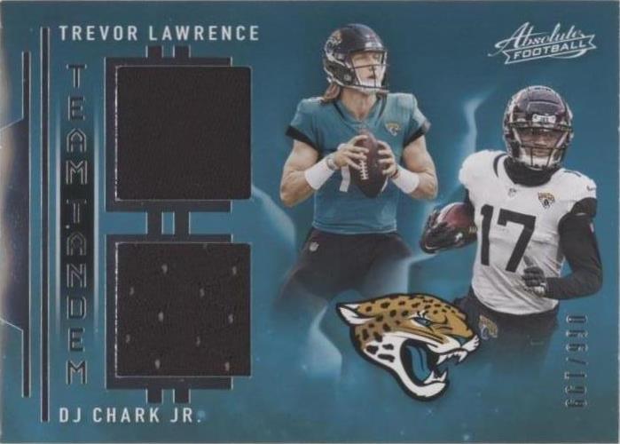 2021 Panini Absolute DJ Chark Trevor Lawrence #TTM-JAJ - 1 of 2