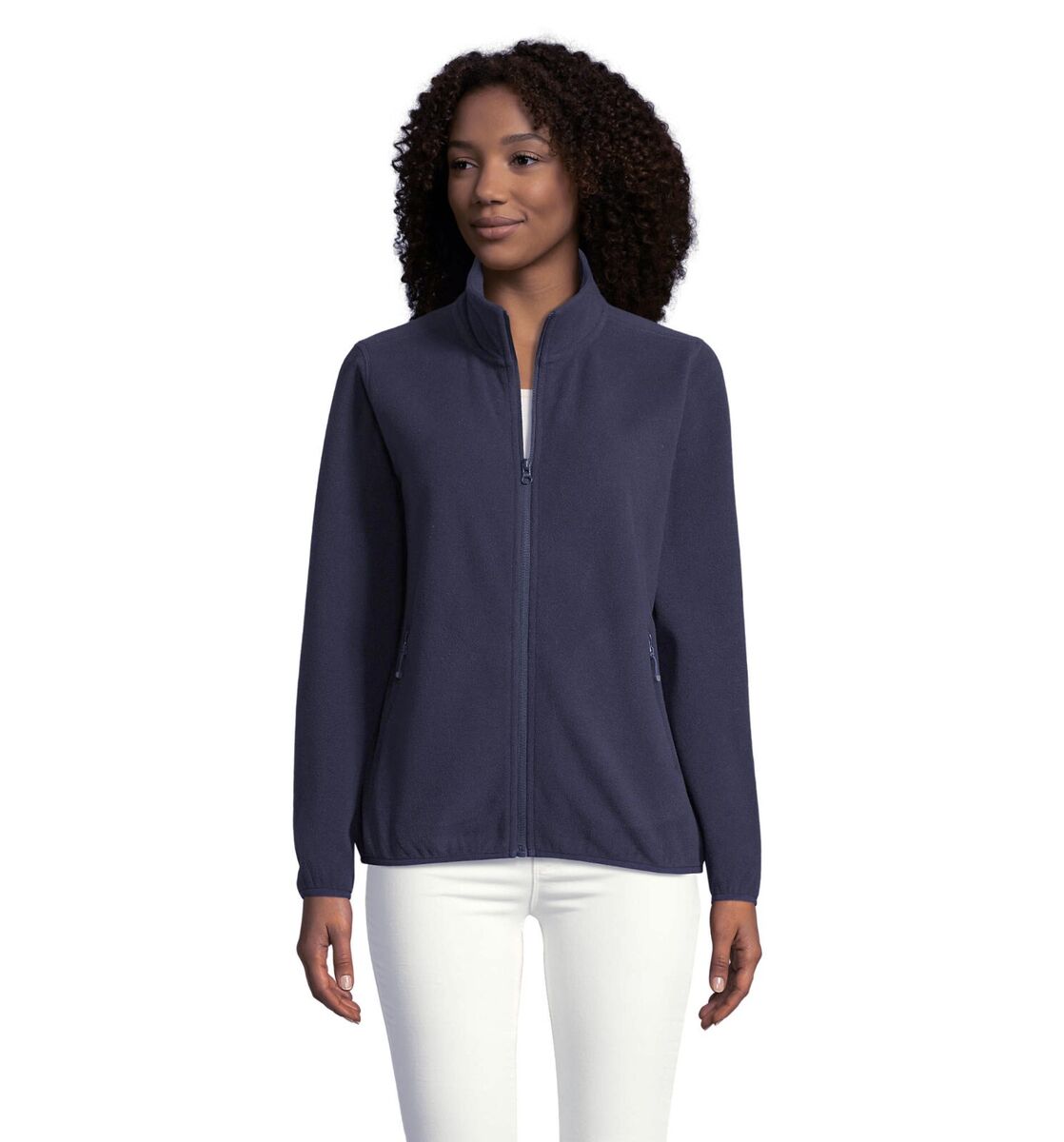 Womens Ladies Fleece Jacket Full Zip Up Warm Classic Micro Fleece Anti Pill Tops