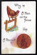 LAMBERT & BUTLER - CONUNDRUMS (GREEN) - #2 WHY IS HEN ON THE FENCE LIKE A PENNY?