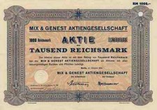 Mix Genest Alcatel SEL 1934 Berlin Schöneberg Stuttgart 1000 RM Blitzableiter