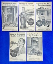 1948-49 Coca-Cola Newspaper Advertisements from Dubuque, Iowa College Paper 4x7