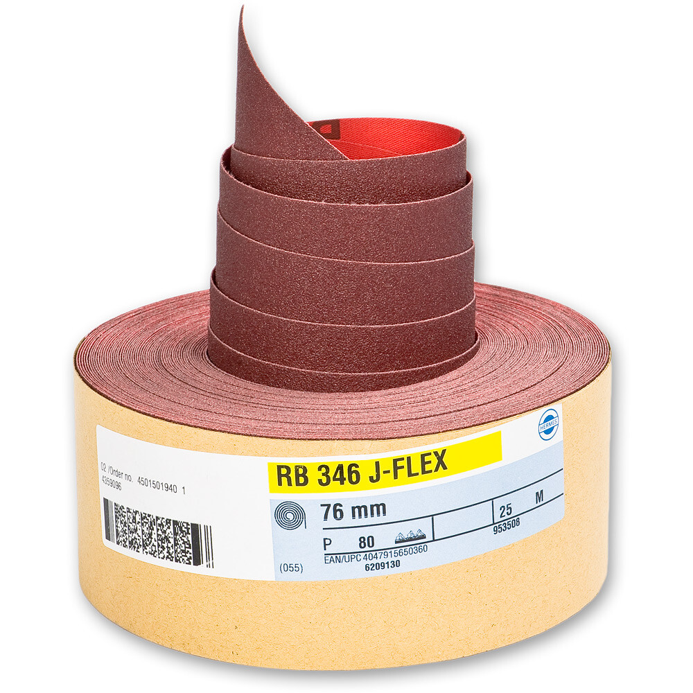 Hermes RB 346 J FLEX Abrasive Roll 76mm x 25m - 120g