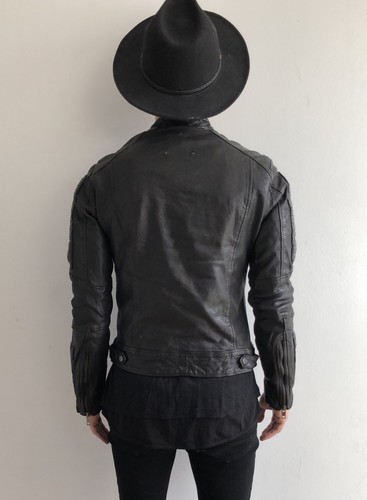 Neu Be Edgy Lederjacke MASK MOE FAR Gr. S M L XL XXL Dunkelgrau Schwarz Tigha - Bild 22 von 27