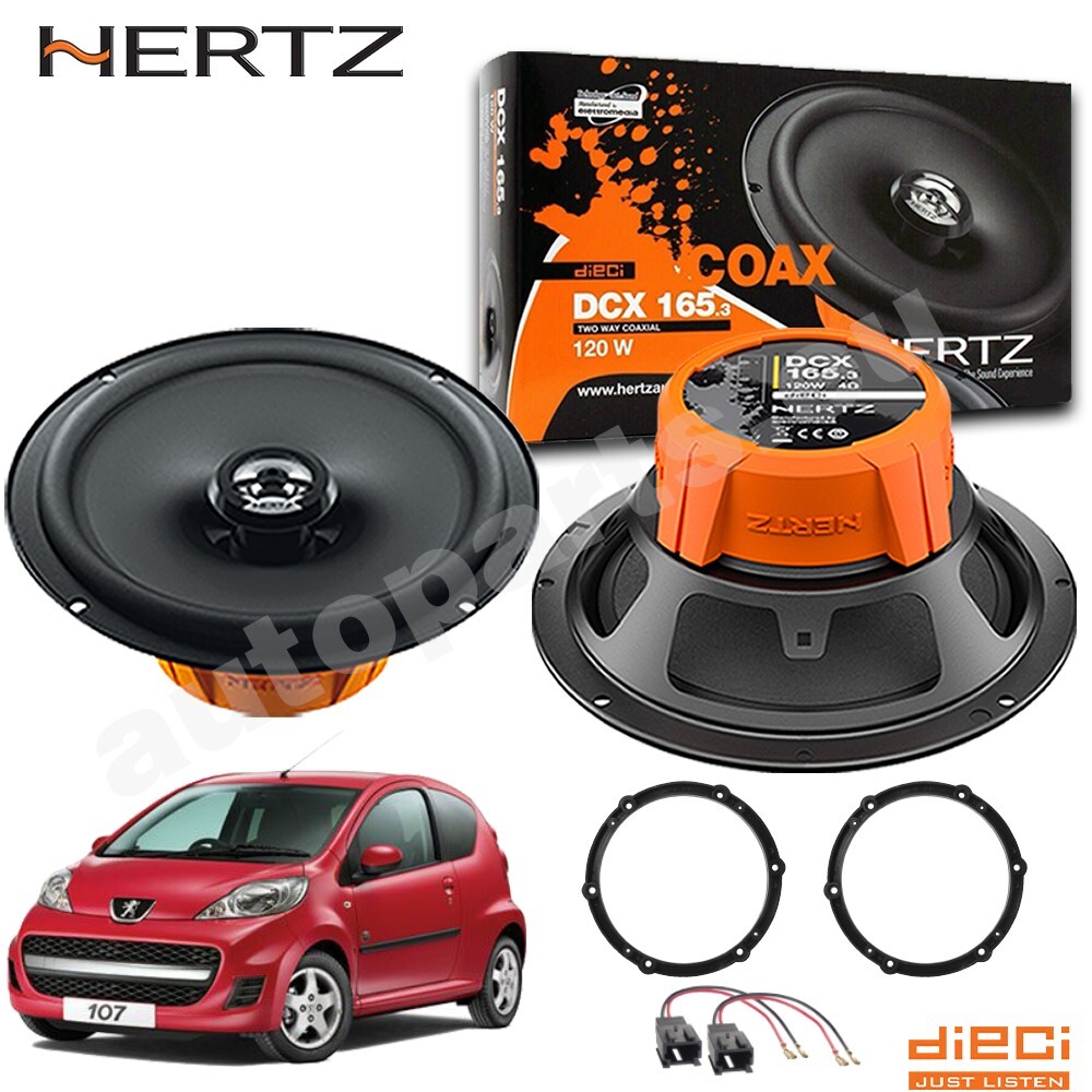 Upgrade Audio Peugeot 207: Kit 2 Casse Hertz DCX 165.3 120W