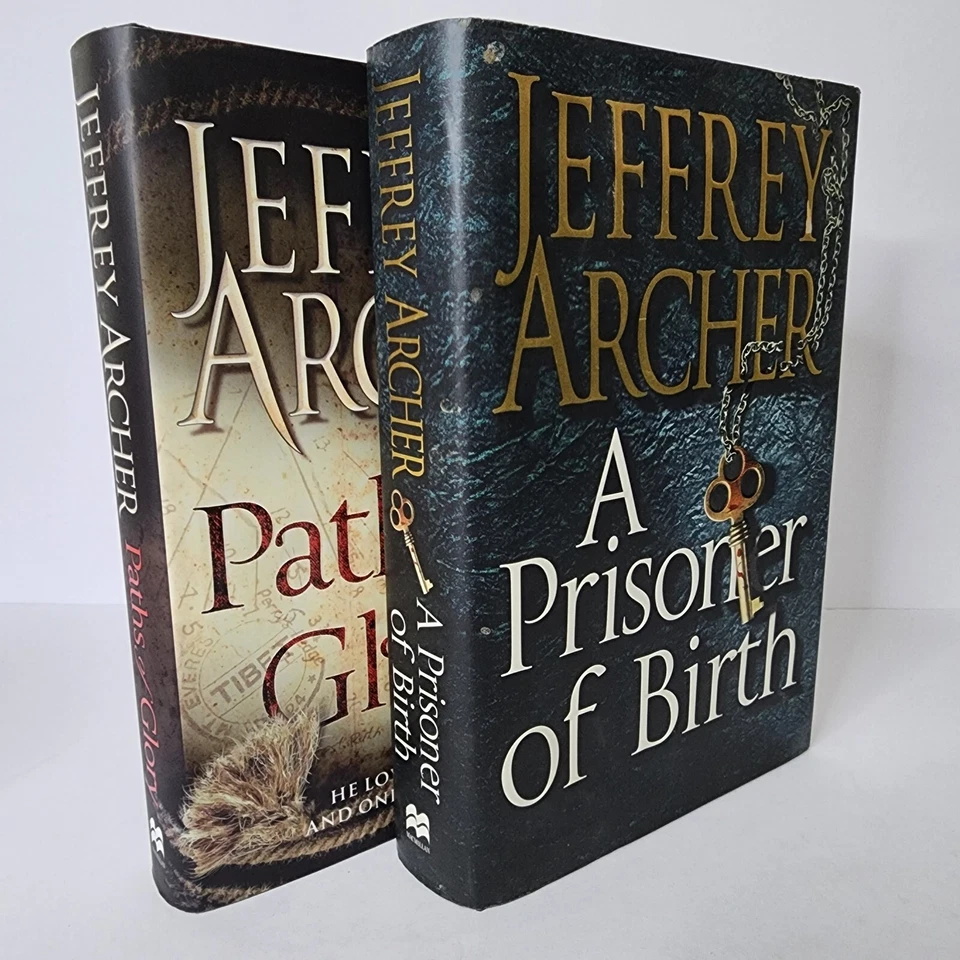 2 x Jeffrey Archer Hardcover Books A Prisoner of Birth & Paths of Glory Thriller - Image 3 of 4