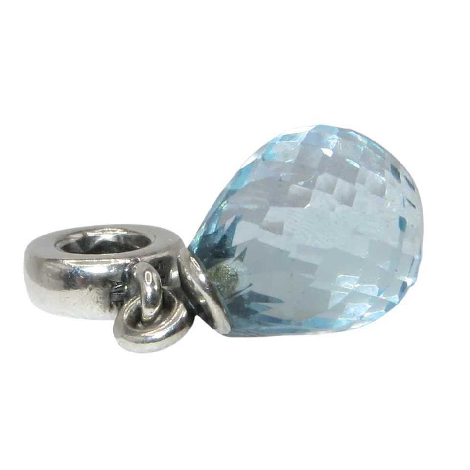 Pandora Fascinating Beauty Ice Blue Crystal & Sterling Silver Charm 791602CLB - Image 4 of 4
