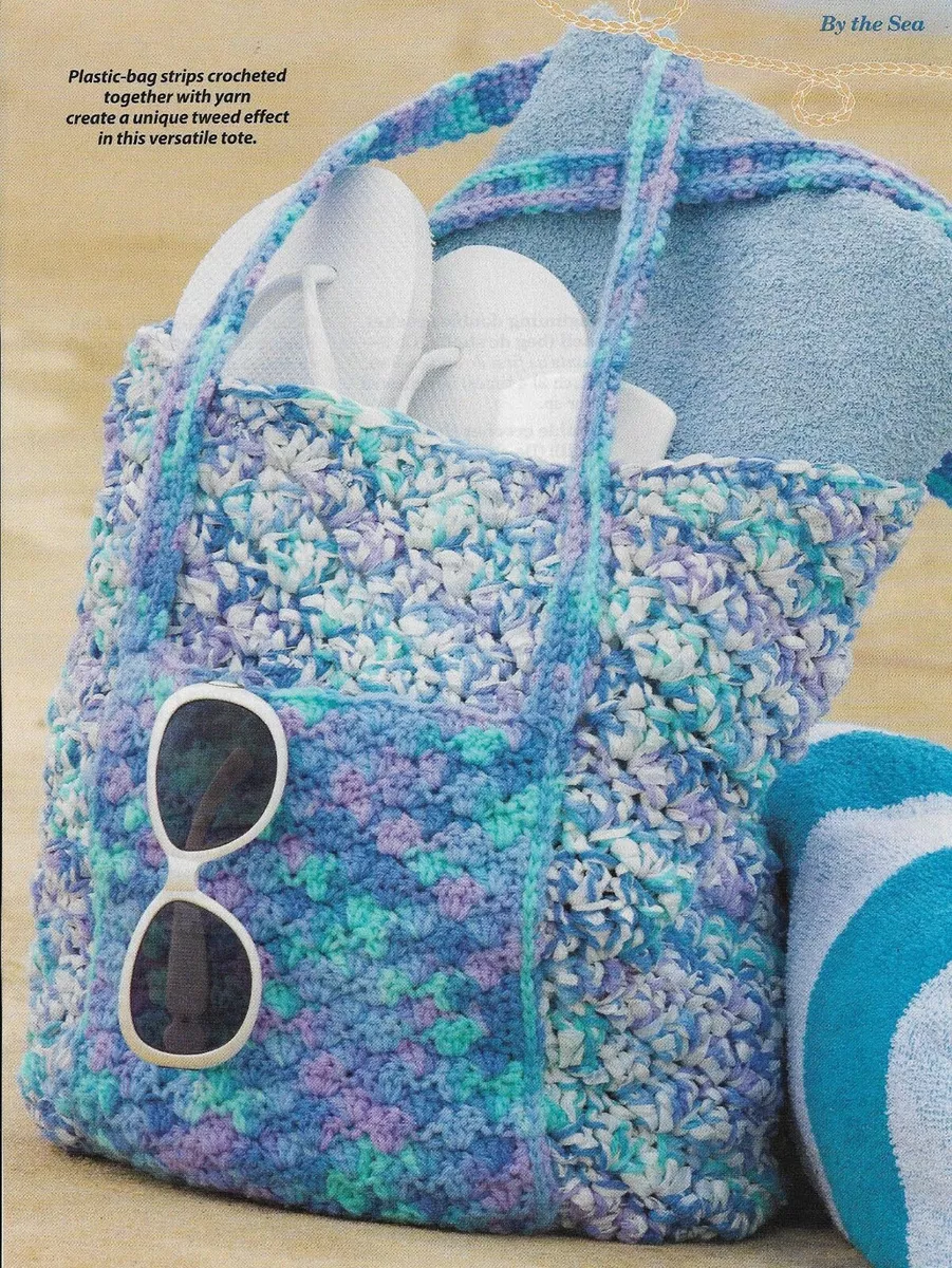 Crochet with shop plastic bag strips
