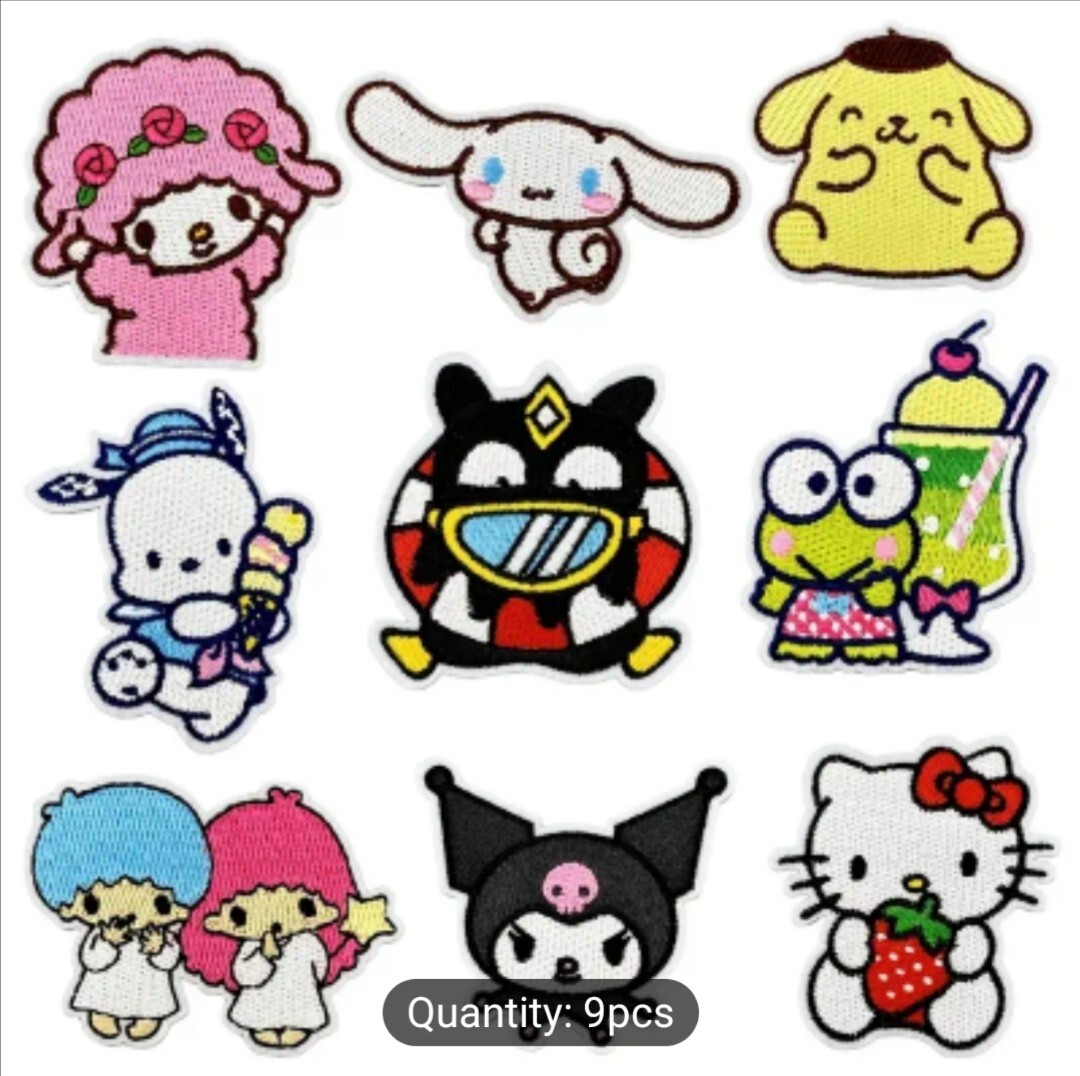 Assorted Sanrio Hello Kitty &lpar;Unofficial&rpar; 5th Set Embroidered Iron-On Patches