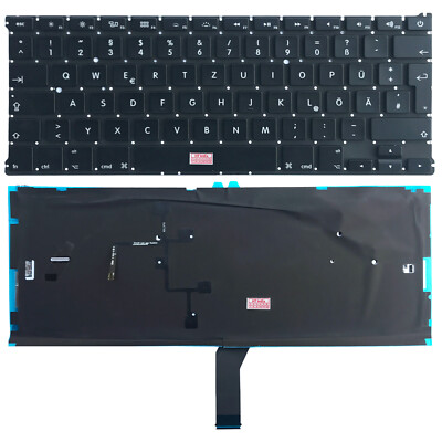 DE - Tastatur Keyboard mit Beleuchtung für Macbook Air 13'' A1466 Mid 2012