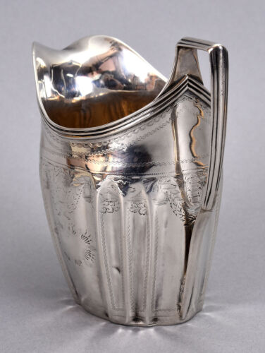 Peter & Ann Bateman Antique English Georgian Sterling Silver Tall Creamer 1799 - Picture 4 of 6