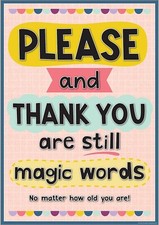 Teacher Created Resources  Please and Thank Your are Still Magic Words 7499 