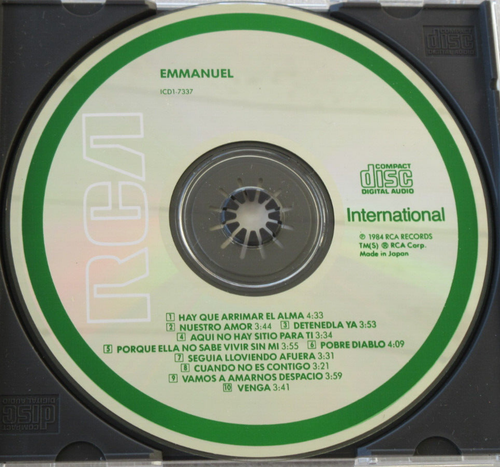 EMMANUEL / EXITOS CD 1984 RCA MADE IN JAPAN LATIN POP BALADA RARE OOP - Picture 5 of 9
