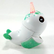 Wowwee 2018 Fingerling Glitter Narwhai Glow in the Dark Raya Interactive Toy