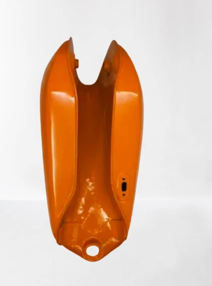 APTO PARA YAMAHA 250 DT 400 DT Enduro, depósito de acero lacado naranja 1975 a... Foto 4 de 4