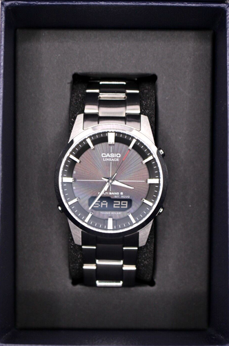 CASIO LINEAGE LCW-M170D-1AJF Solar Men's Black Stainless Steel World Time Japan - Bild 1 von 20