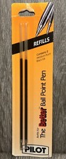 Pilot The Better Ball Point Pen Refill 2 Pk Medium Black Ink VTG New See Details