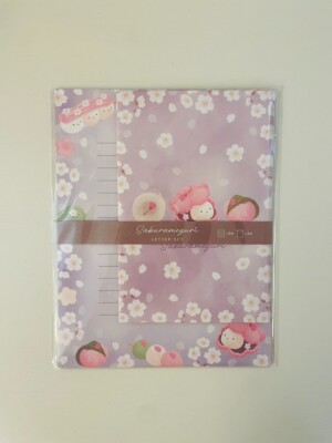Japanese Spring Letter Set Sweets & Sakura Cherry Blossom 8 Sheets 4 ...