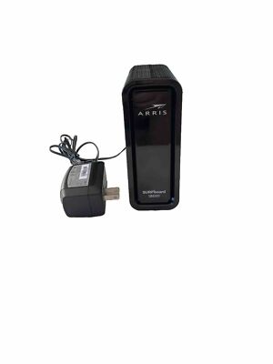 Surfboard SB6183 DOCSIS 3.0 Cable Modem ARRIS & Power Adaptor Quick Guide Black