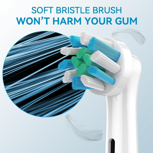 Ersatzkopfbürste für Oral B Floss Action White X-Filaments Zahnbürste, 4 Stück - Bild 7 von 8