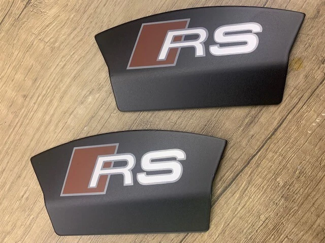 AUDI RS4 RS5 RS6 RS7 REAR BRAKE PAD CALIPER COVERS IN BLACK RS - Image 3 of 4