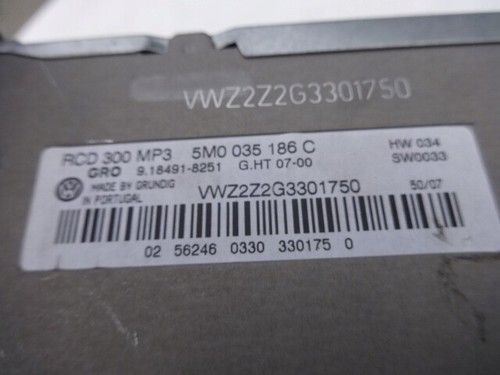 VW TIGUAN I 5N 06-10 RADIO CD MP3 / AU 29102 - Bild 4 von 4