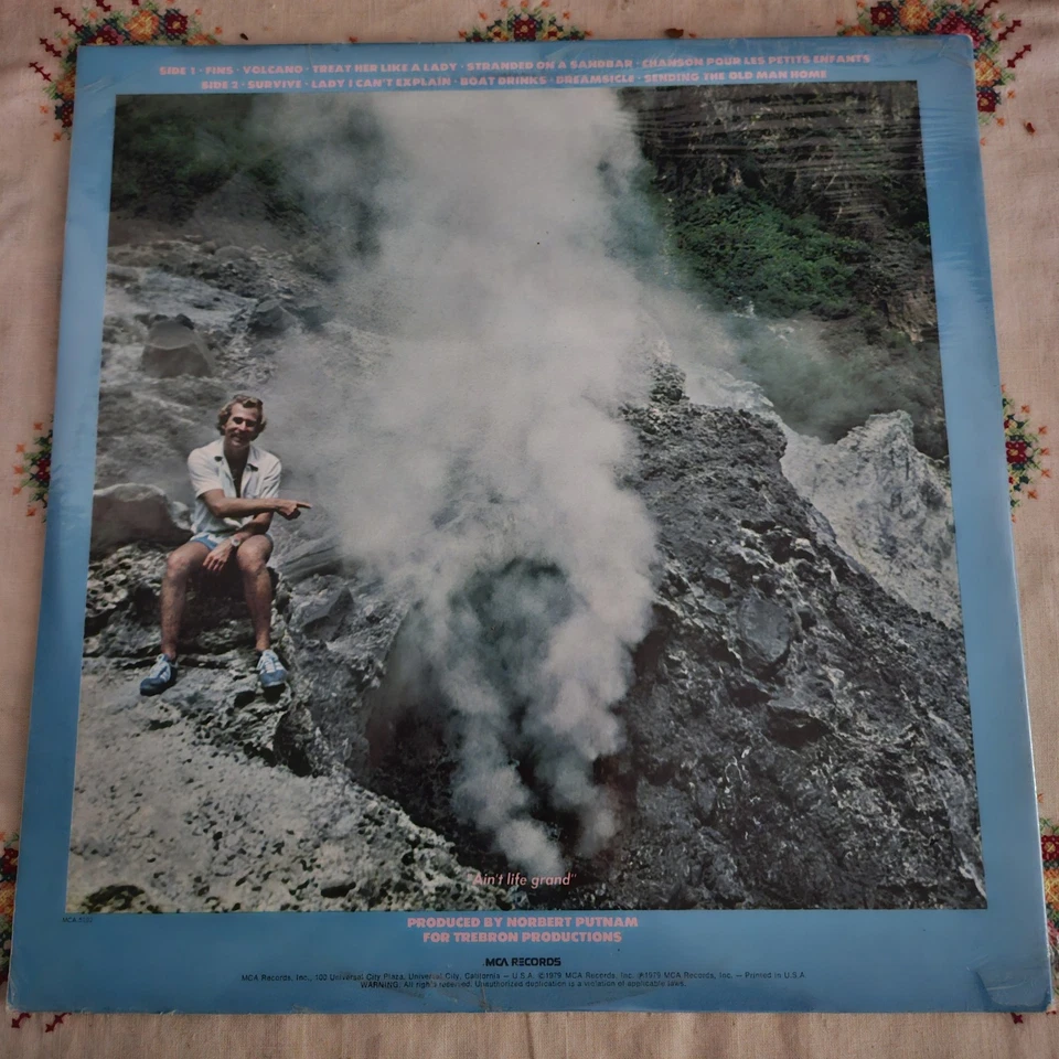 Jimmy Buffett Volcano Promo Vinyl LP MCA-5102 Pinckneyville Gatefold Sealed - Image 2 of 2