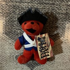 Patriot Grateful Dead Plush Doll Beanie Limited Edition Liquid Blue