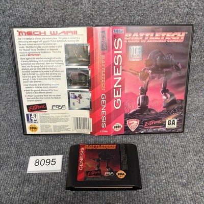Battletech Sega Genesis Original Case Art VGC Tested