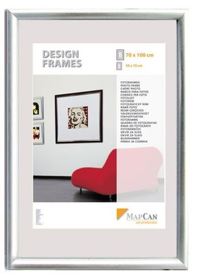 Kunststoff Bilderrahmen Design Frames silber, 21 x 29,7 cm  Bilderrahmen