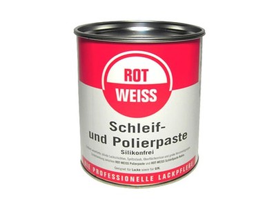 Rotweiss Schleif- und Polierpaste 750ml für  tiefe Kratzer verwitterte Lacke