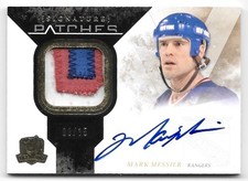 Mark Messier Rangers 2010-11 The Cup Signature Patches Patch Auto /35 SP-MM