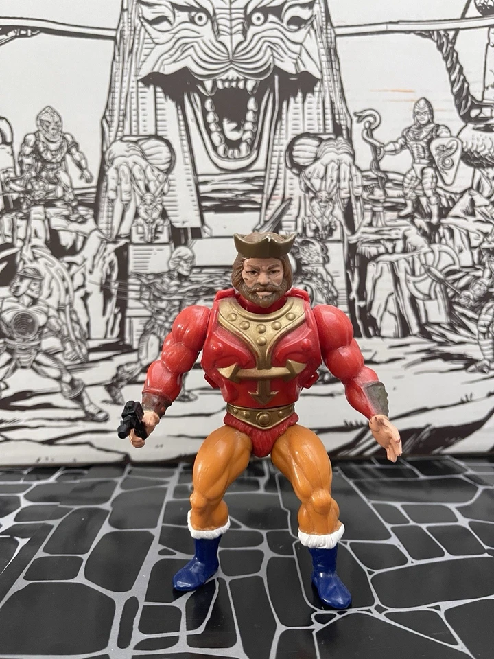 Figura de acción de He-Man cardada King Randor MOTU de colección. Foto 3 de 3
