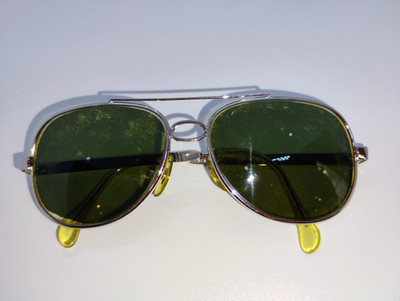 Vintage B&L Bausch & Lomb Gold Aviator Eyeglass Frames West Germany Size 5 4/4