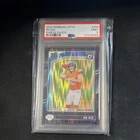 2024 Panini Donruss Optic Bo Nix Rated Rookie #209 Purple Shock Prizm PSA 9