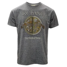 Book of Kells Grey Celtic Knot Men's T-Shirt
