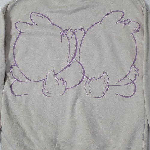 Sudadera ZARA x Disney Chip & Dale Happy Squirrels Marfil y Púrpura (13-14 Años) - Imagen 4 de 5