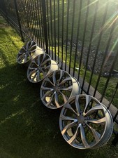Oem Audi 20x8.5 Et45 Wheels Rims 5x112 Multi-spoke Gray A6 A7 Q5 Q7 Set Of 4